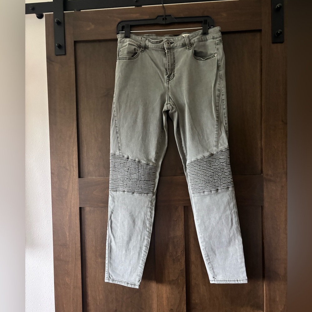 Pistola Olive Green Denim Ankle Pants
